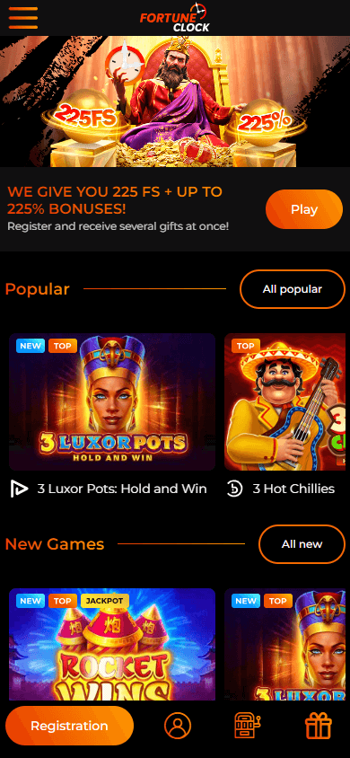Experience Thrills at Casino Fortune Clock
